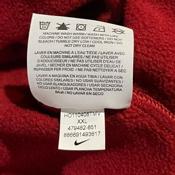 Nike Golf Therma Fit Long Sleeve 1/4 Zip Pullover XXL Men’s Burgundy NWOT - Picture 10 of 10